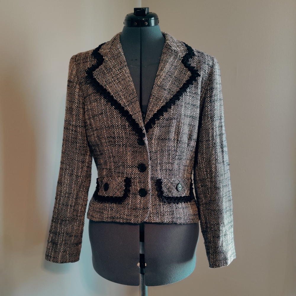 ALTHUSER Faux Tweed Blazer